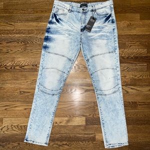 Men’s encrypted jeans size 36 x 32 ice blue new